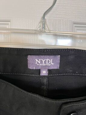 NYDJ Black Marilyn Straight Pants